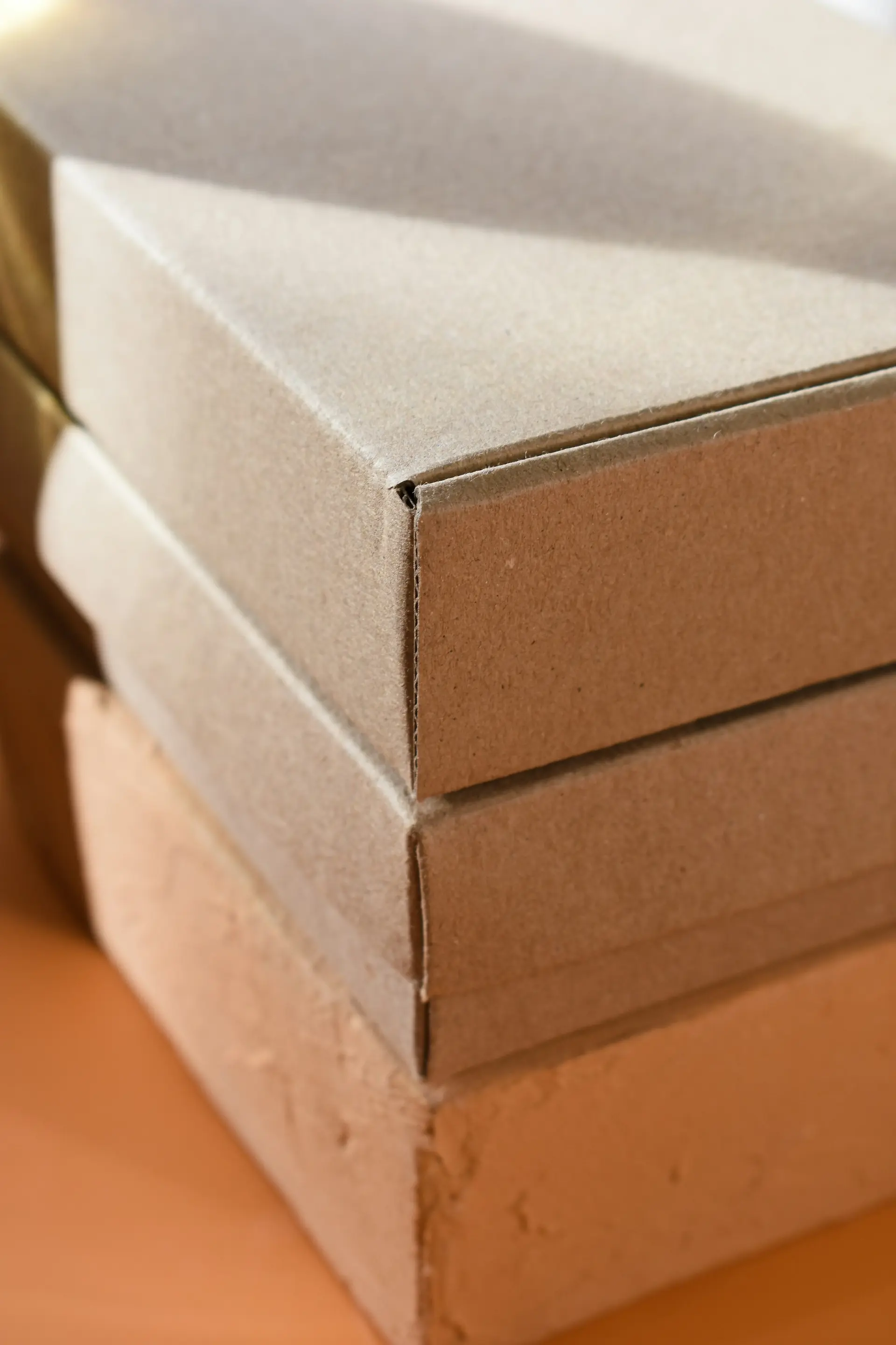 Boxes on a table