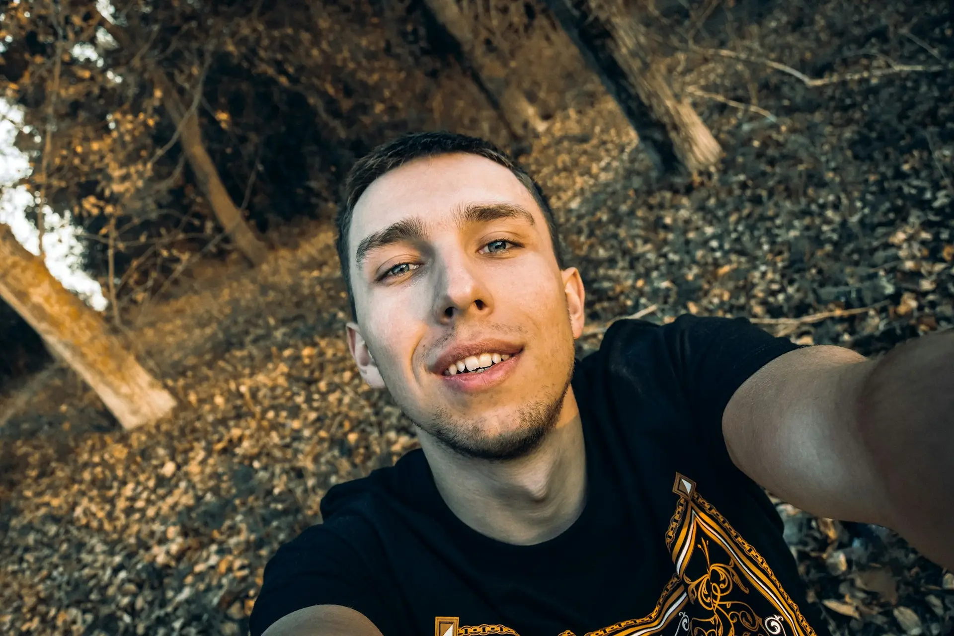 Man taking a selfie